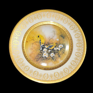 Limoges Goldfinches Plate Patti Canaris 1982 Limited Edition CEC
